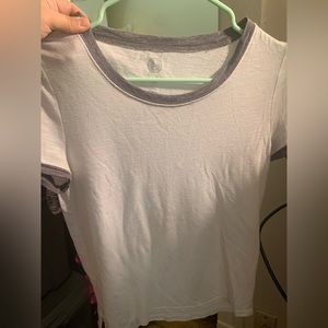 so gray and white shirt size S